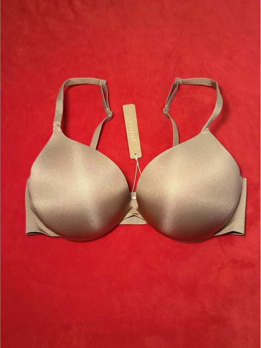 Skims Ultimate Push Up Plunge Bra Color Clay Size 34D